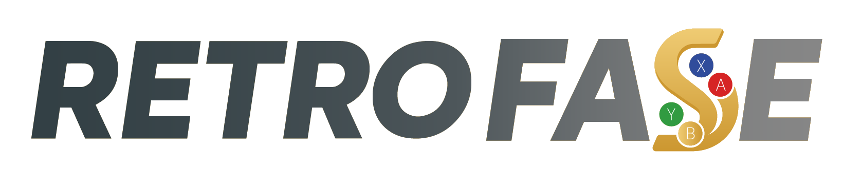 Logo RetroFase Neon Blanco